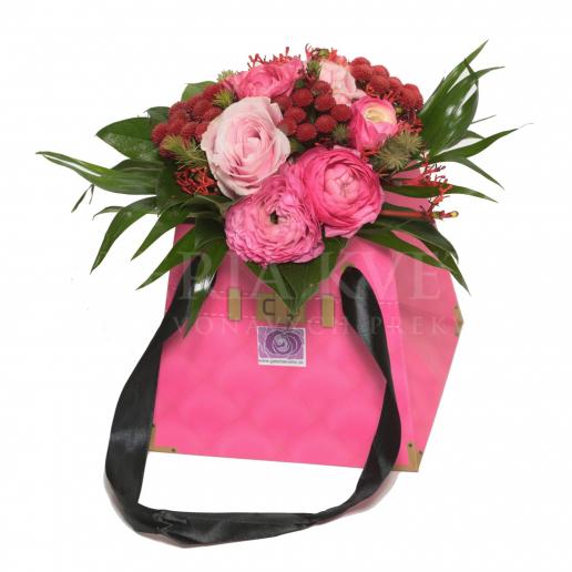 Pinky Flower Bag