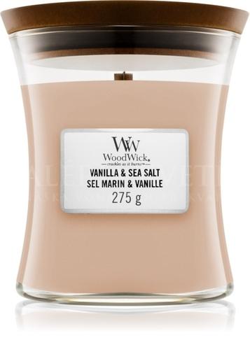Sviečka Woodwick® stredná Vanilla Sea Salt