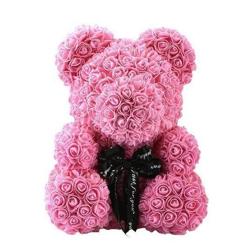 rose teddy bear pink