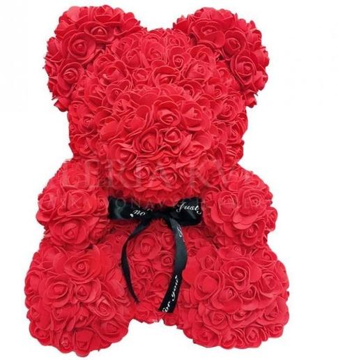 Rose Teddy Bear - Red
