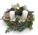 Adventný veniec lesná zima